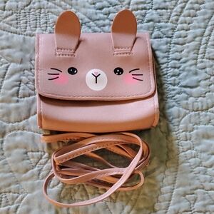 Adorable Pink Bunny Kids Crossbody Bag